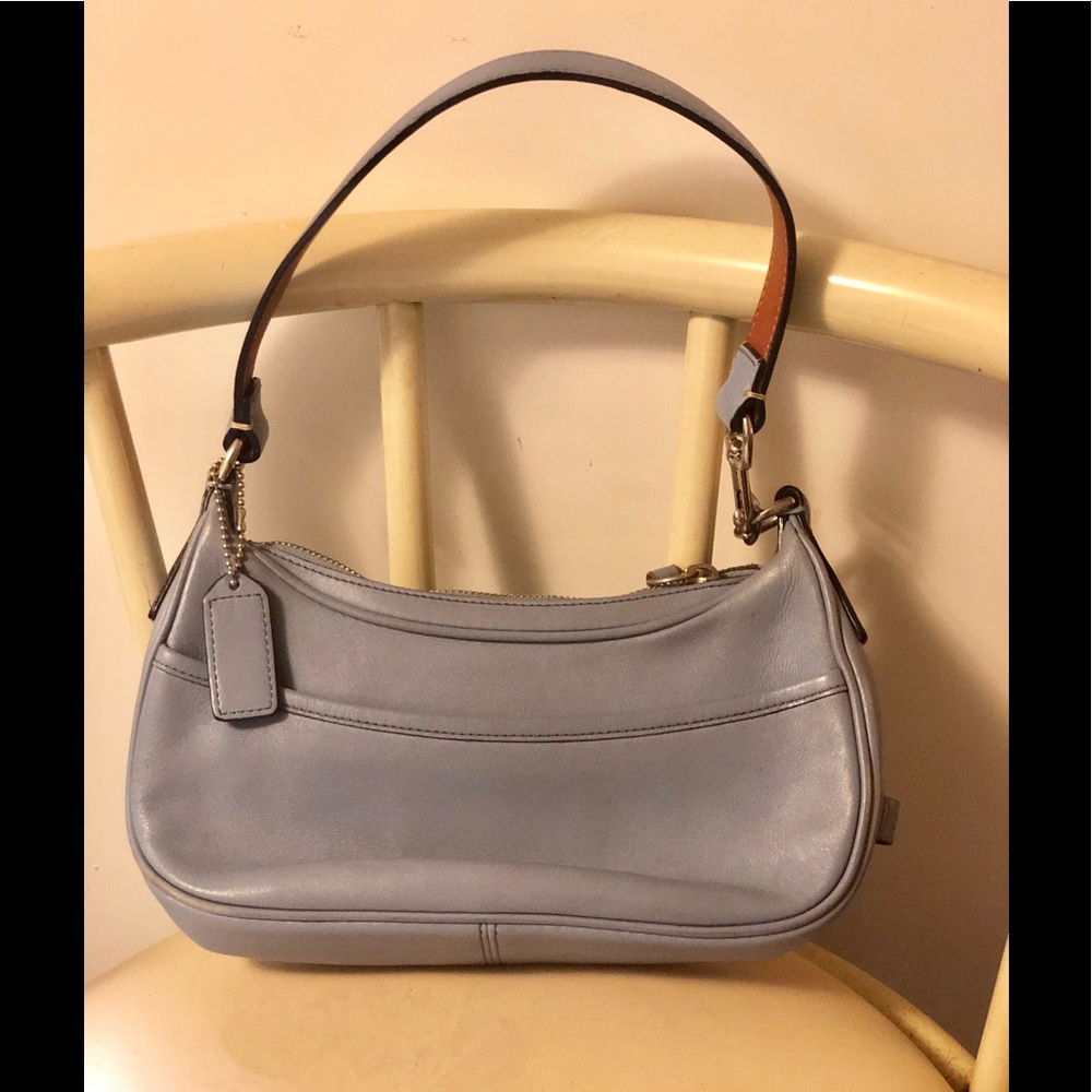 BOGO Sale$ - Lt blue Vintage Coach Bag